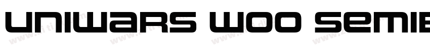 Uniwars W00 SemiBold字体转换